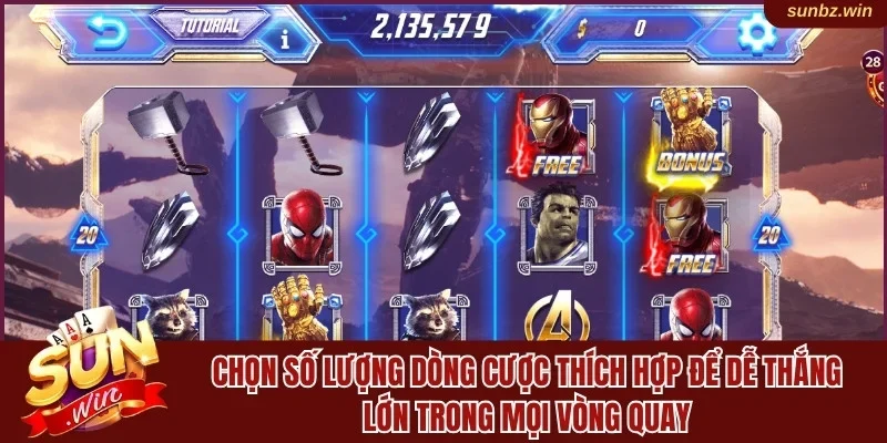 Chọn số lượng dòng cược thích hợp để dễ thắng lớn